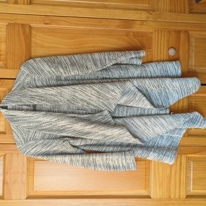 White and black cardigan